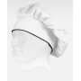 Gorro francês de cozinha estilo cogumelo com debruns em contraste