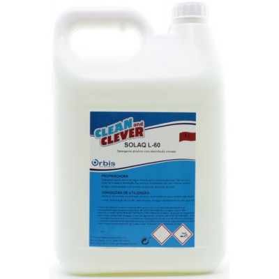 Solaq L-60 - Detergente Desinfectante Clorado 5Lt